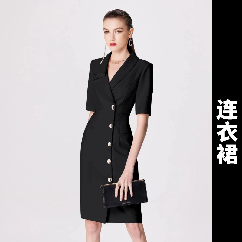 L22003西装连衣裙女高端酒店前台客服工作服夏季新品职业装Z