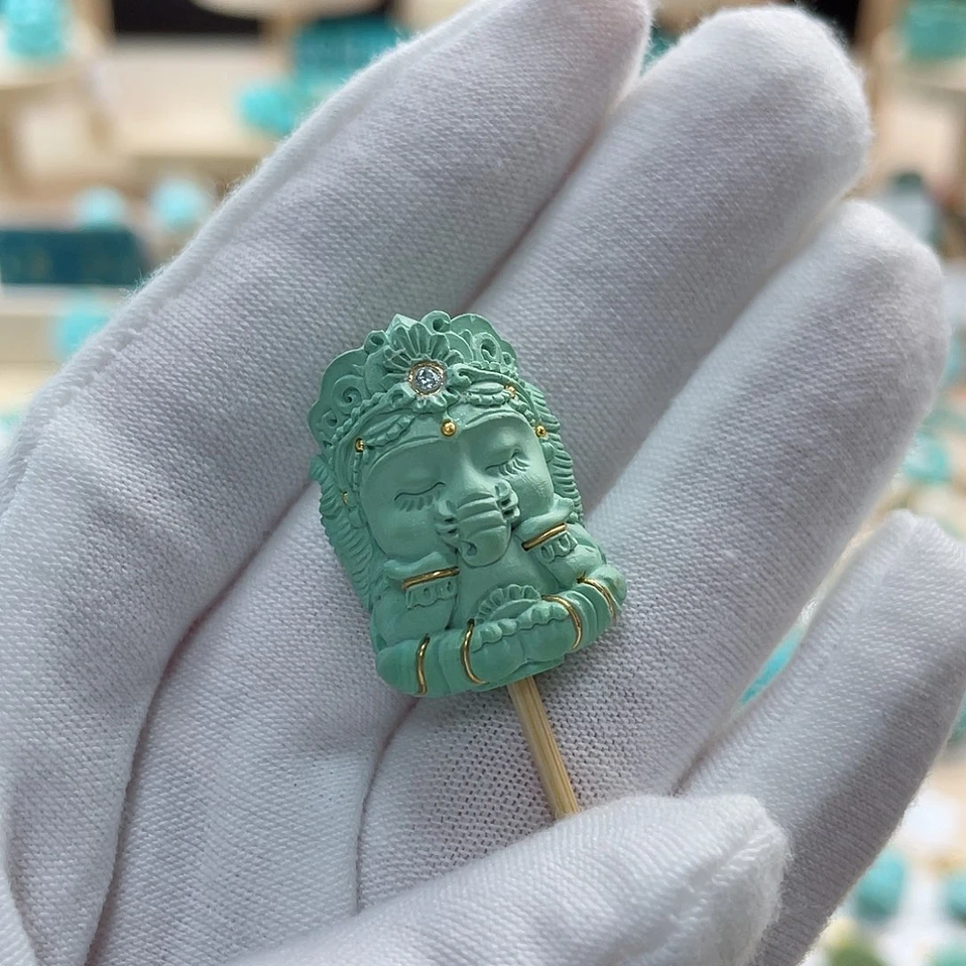 绿松石珠宝奇石未镶嵌