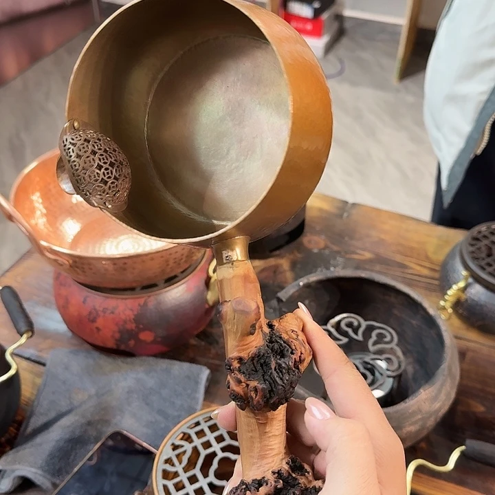 紫铜手工制作侧把树瘤