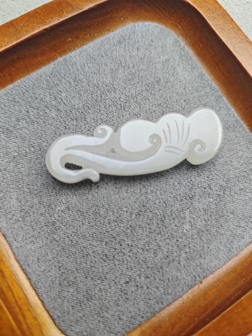 和田玉福寿如意玉佩挂件颈饰精品