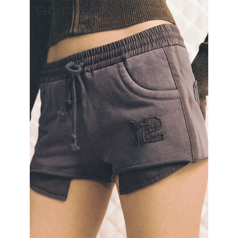 【TRINITE SS25】SND运动风超短裤 小众设计做旧字母贴布 百搭女