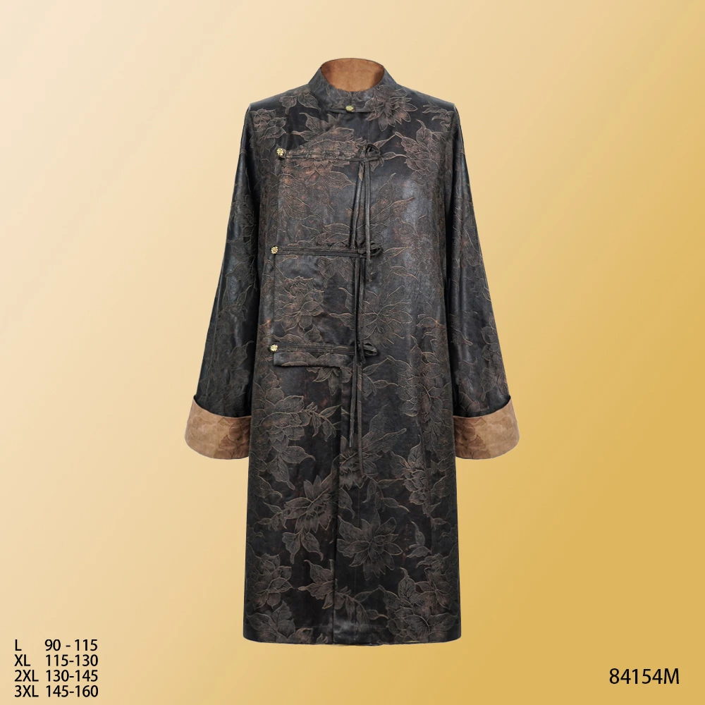 MM 2025新款时尚优雅皮料国色天香外套太太服上衣84154M