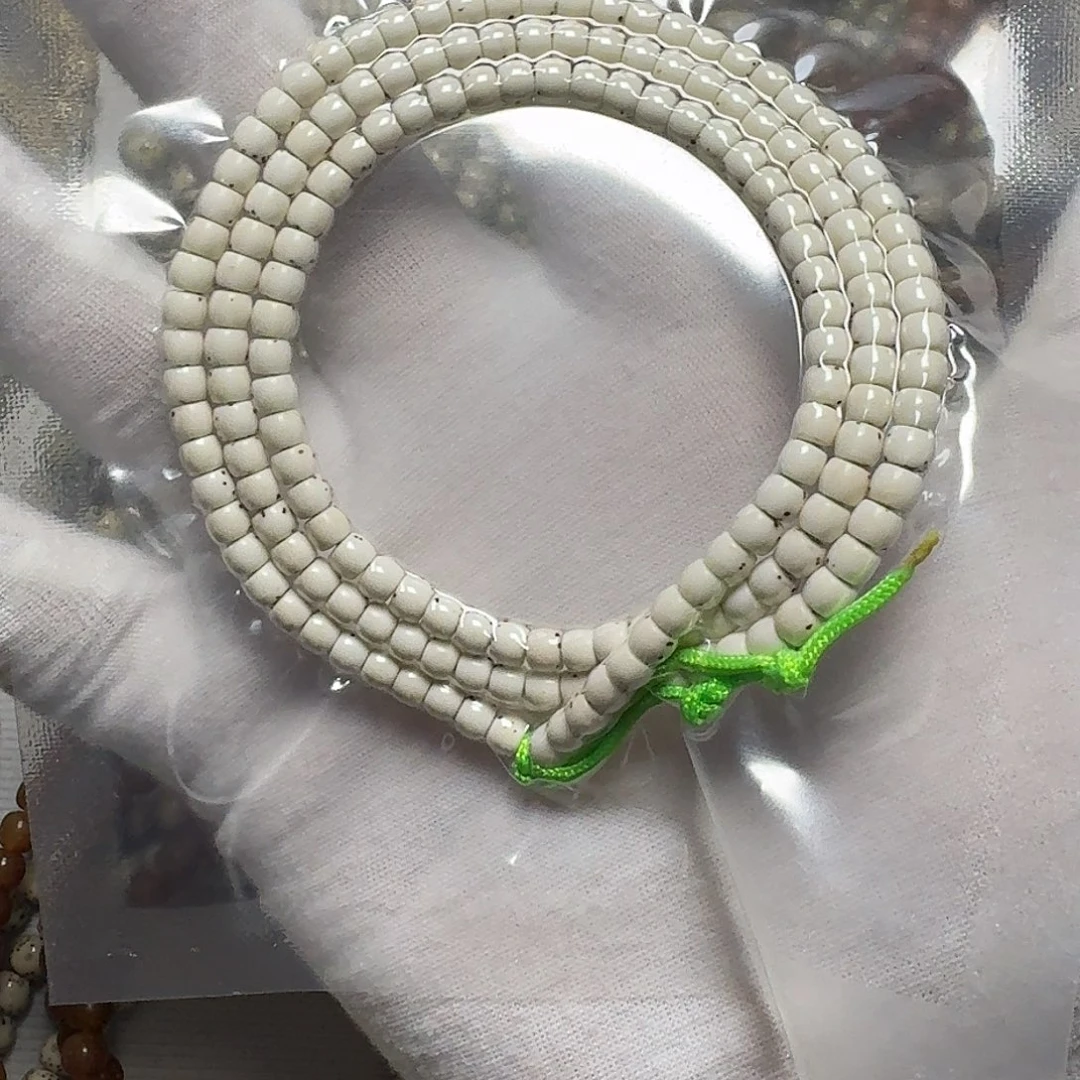 你***事手串星月菩提原生态原脂白5✖️4直切脖挂数星