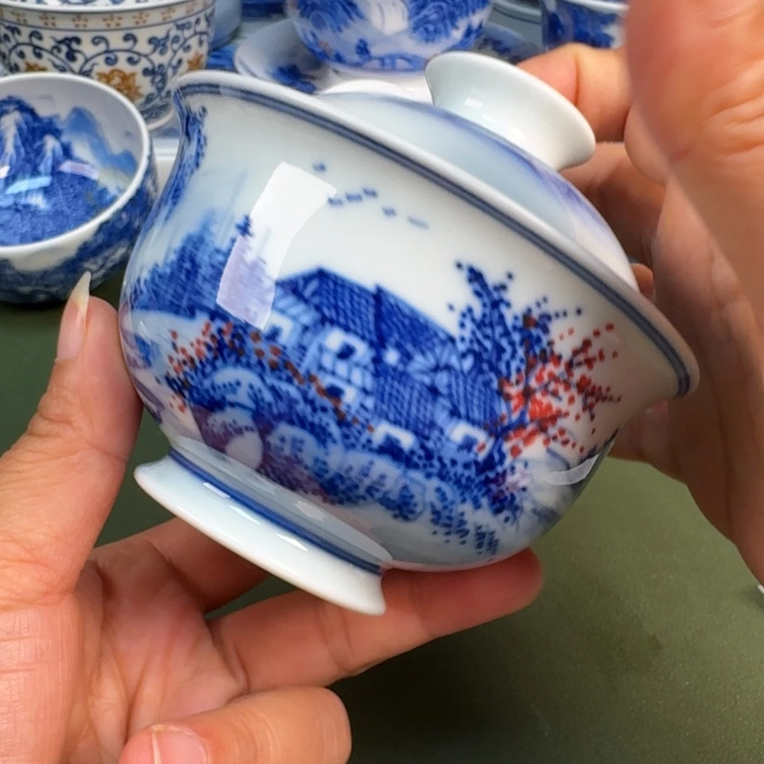 景德镇纯手绘茶具圆圆267