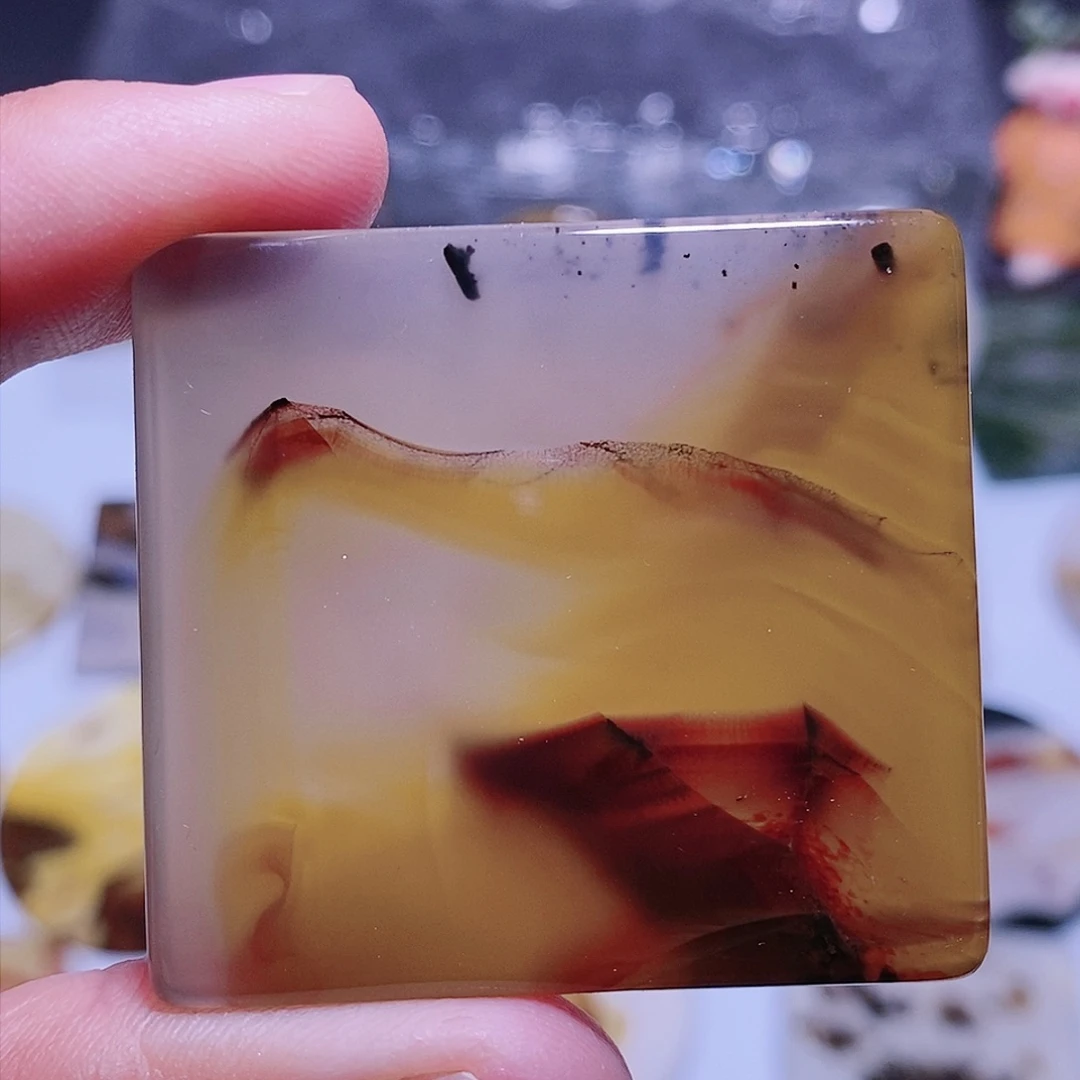 玛瑙/玉髓珠宝半成品未镶嵌壮美山河