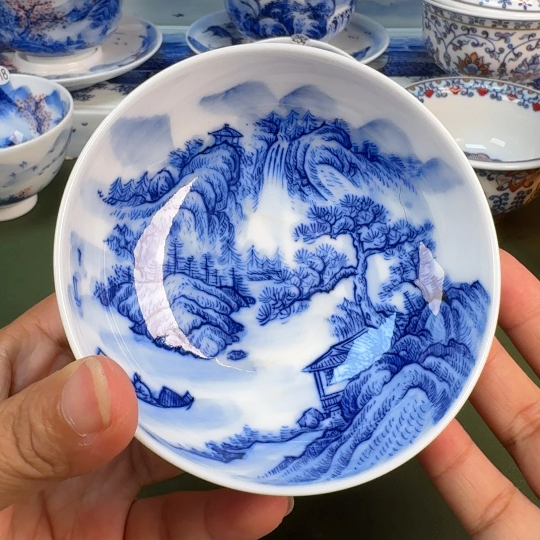 景德镇纯手绘茶具圆圆300
