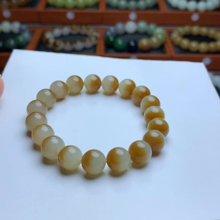 和田玉手串未镶嵌