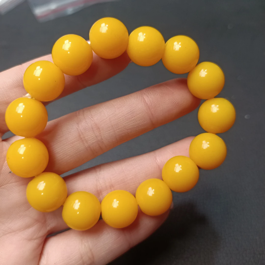 B  508 卡14 鸡油黄手串