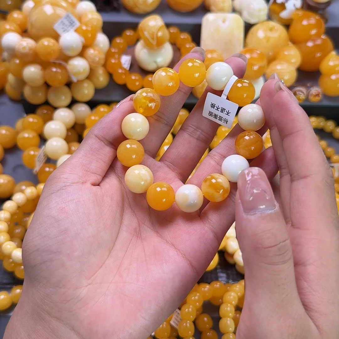 未镶嵌蜜蜡珠宝奇石同料15mm