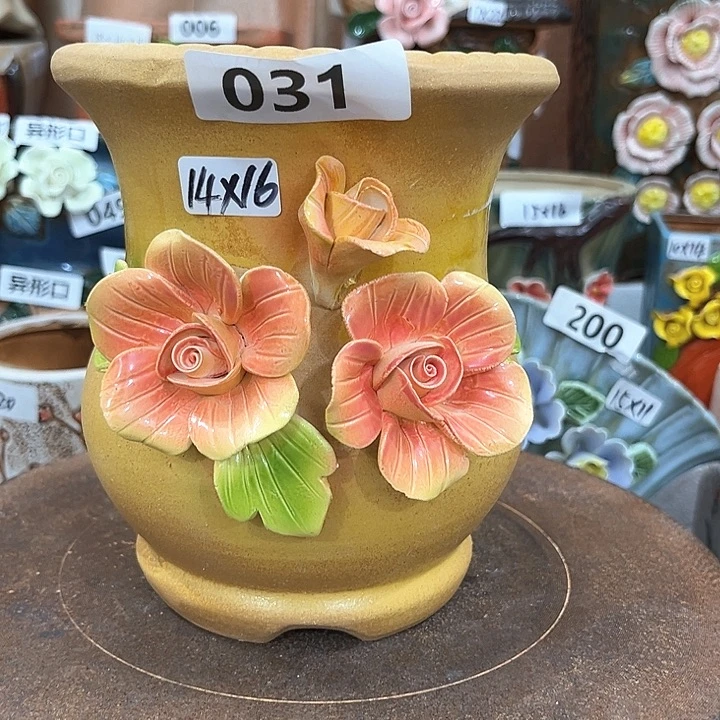 紫砂花盆粗陶材质多肉花盆