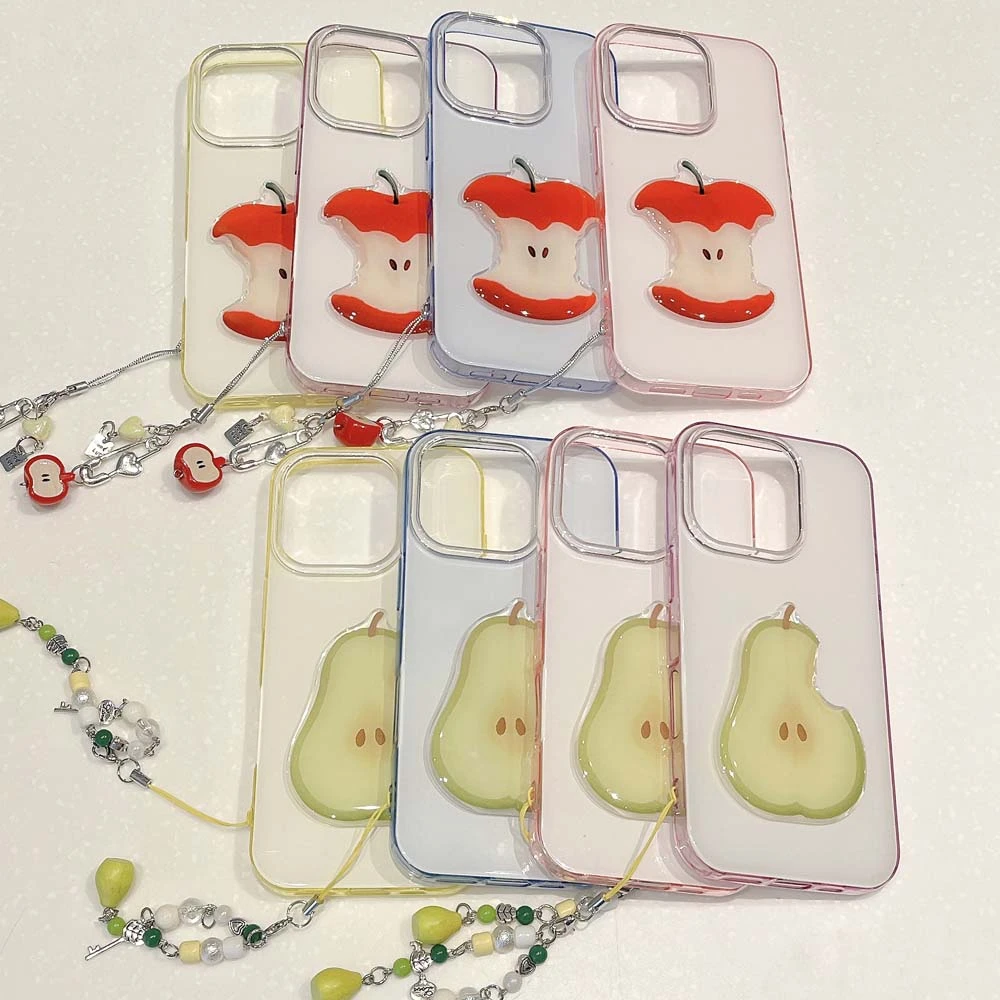 【不易发黄】立体梨适用苹果16promax手机壳华为荣耀/OPPO/vivo小米