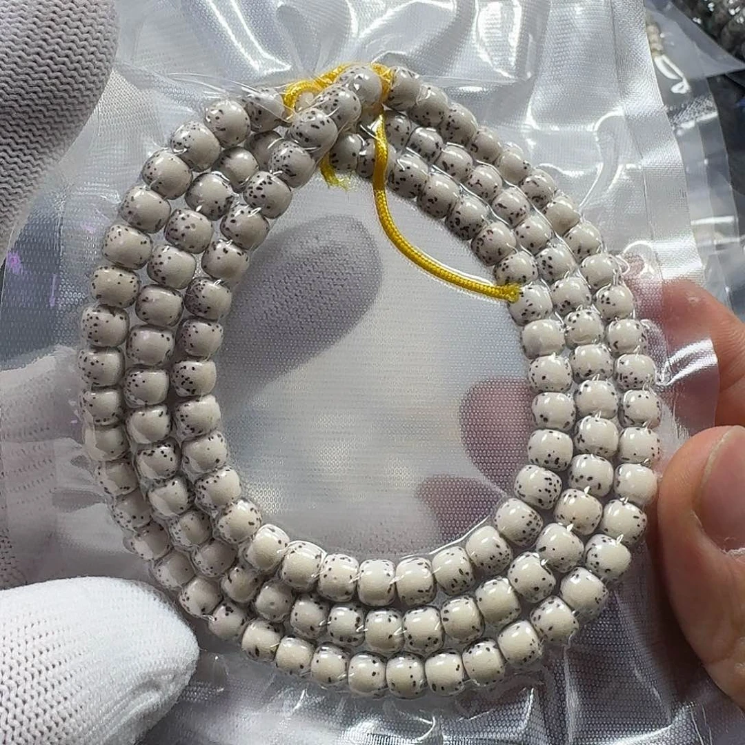 星月菩提手串星月菩提7*6原生态大留白