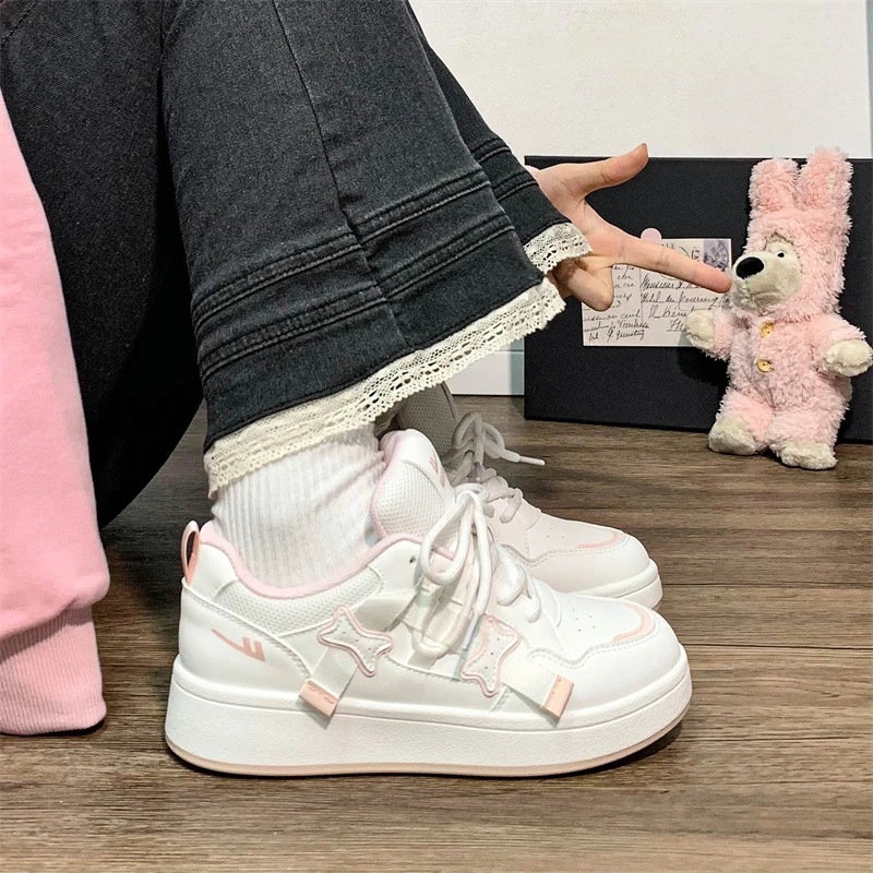 回力多巴胺运动板鞋子女2025秋季新款学生百搭爆款休闲小白鞋厚底