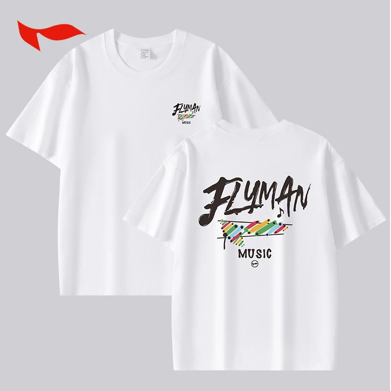 FLYMAN/李宇生活系列短袖夏季新款涂鸦风T恤男女同款休闲运动半袖