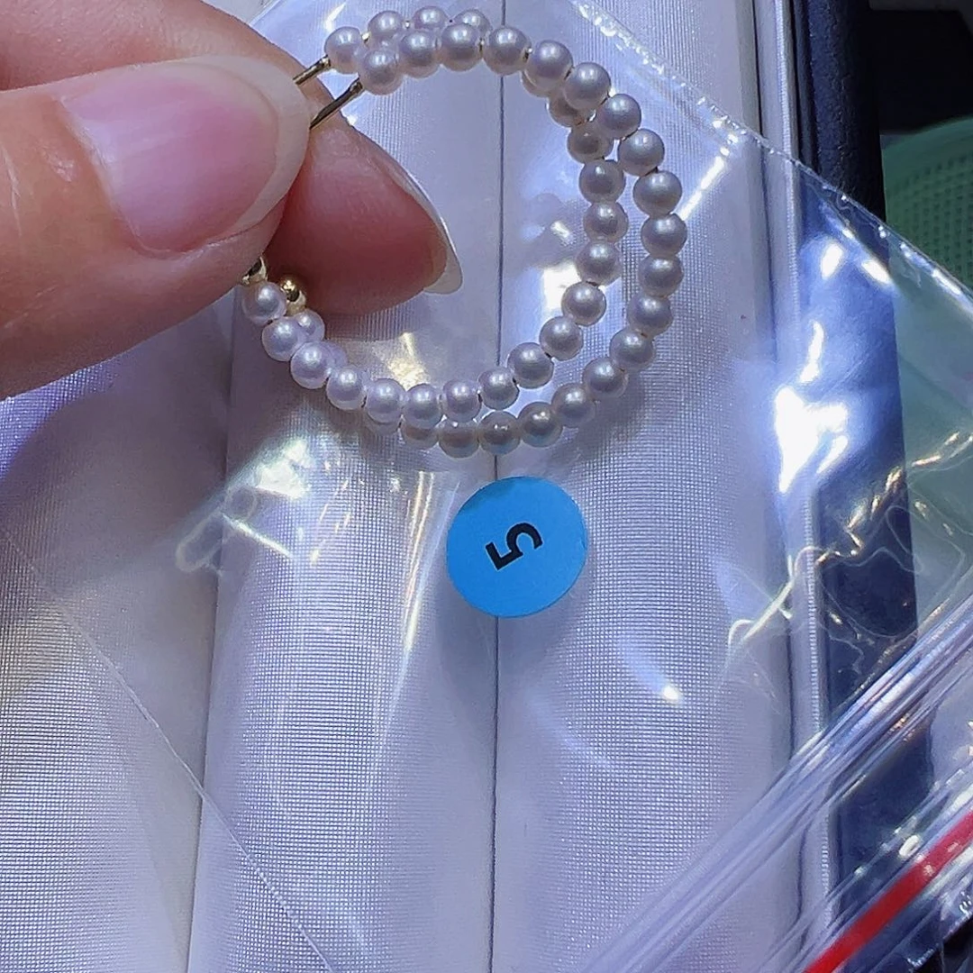 耳饰银S925镶嵌淡水珍珠