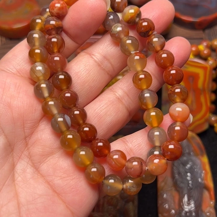 玛瑙/玉髓未镶嵌手链2条