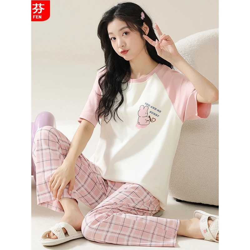 【半糖】性感蕾丝连体衣火辣镂空睡衣套装休闲女士夏天薄款8522