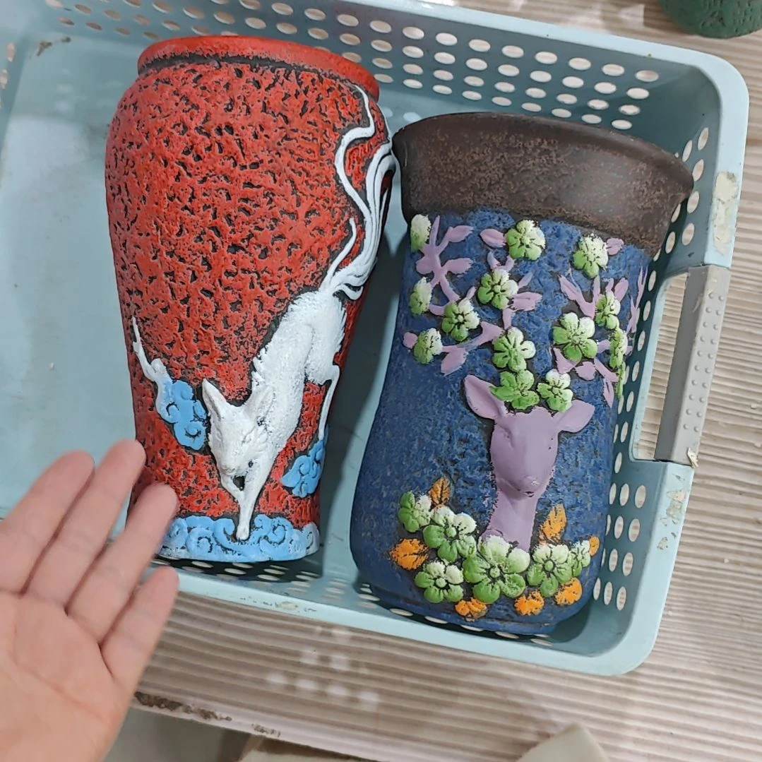 陶吸水透气的白陶花盆凑满12发货