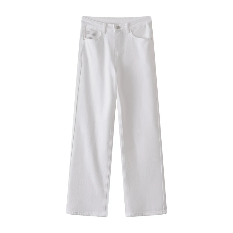 经典刺绣设计设计师款时尚款牛仔加厚长裤 7588