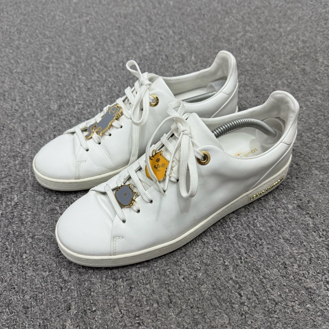 95新 LouisVuitton/路易威登 14581316 白色猫咪徽章板鞋 39码