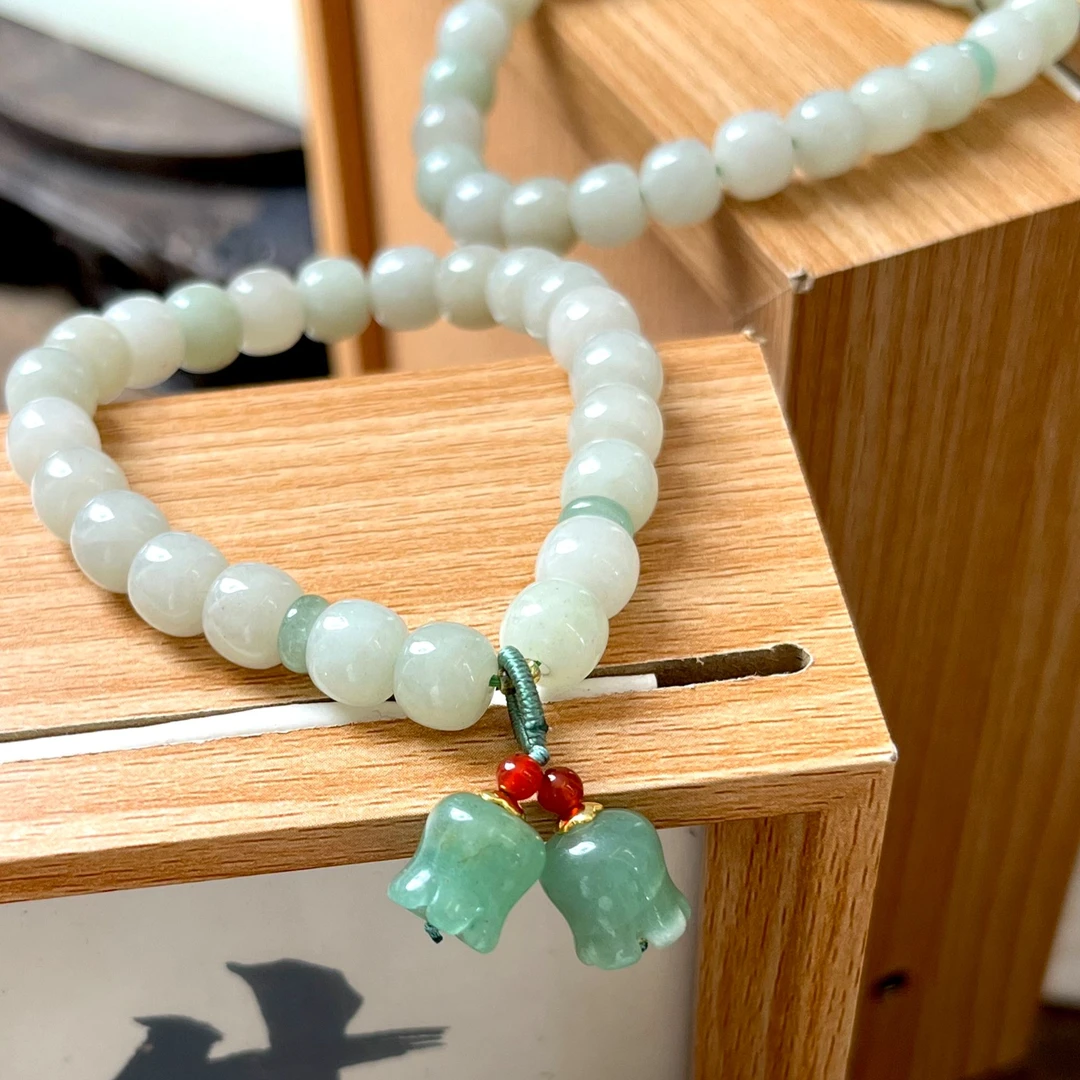 【D-Garden】天然东陵玉兰陵花时尚单圈手串