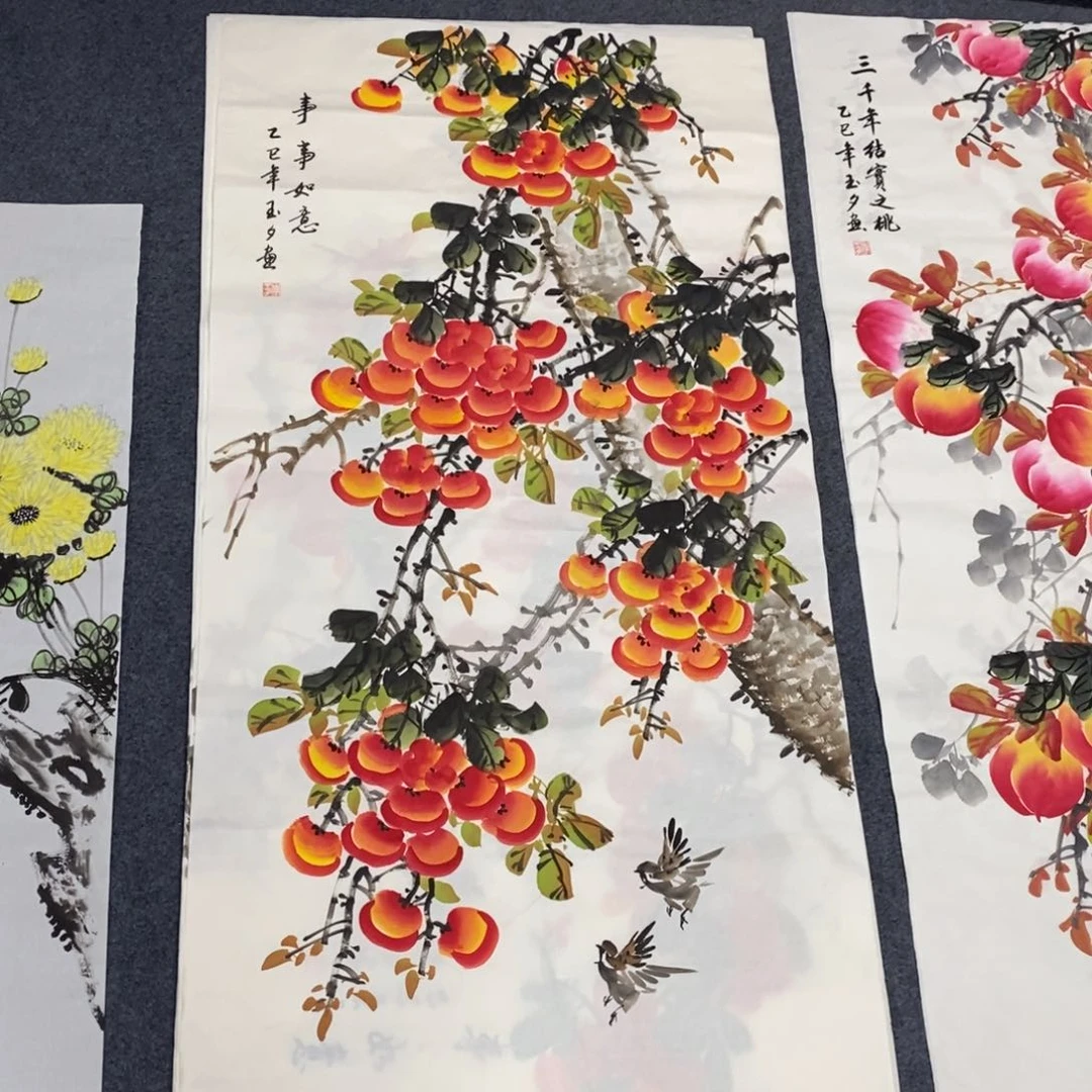 国画尺寸140×70四尺精品纯手绘画