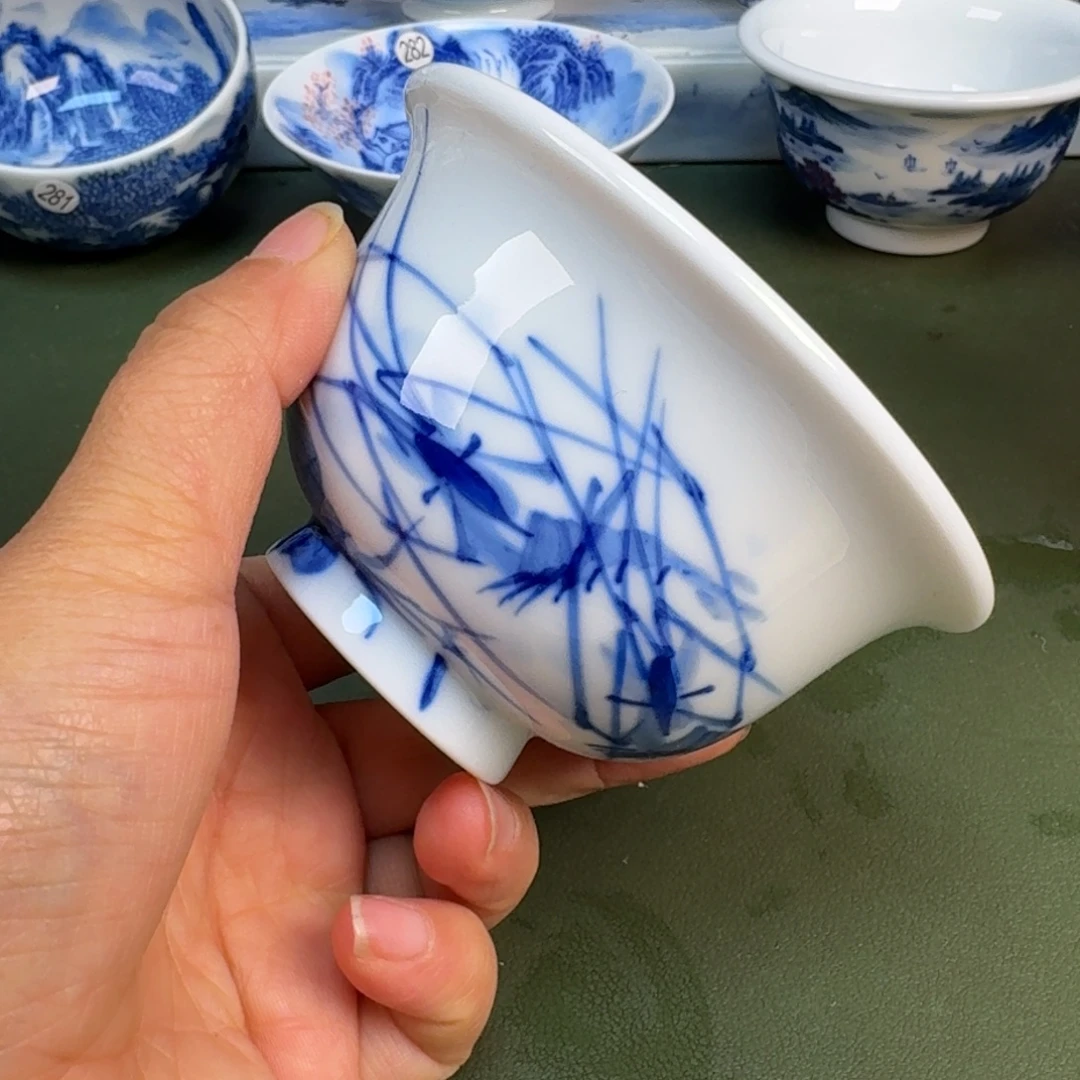 陶景德镇纯手绘茶具圆圆247
