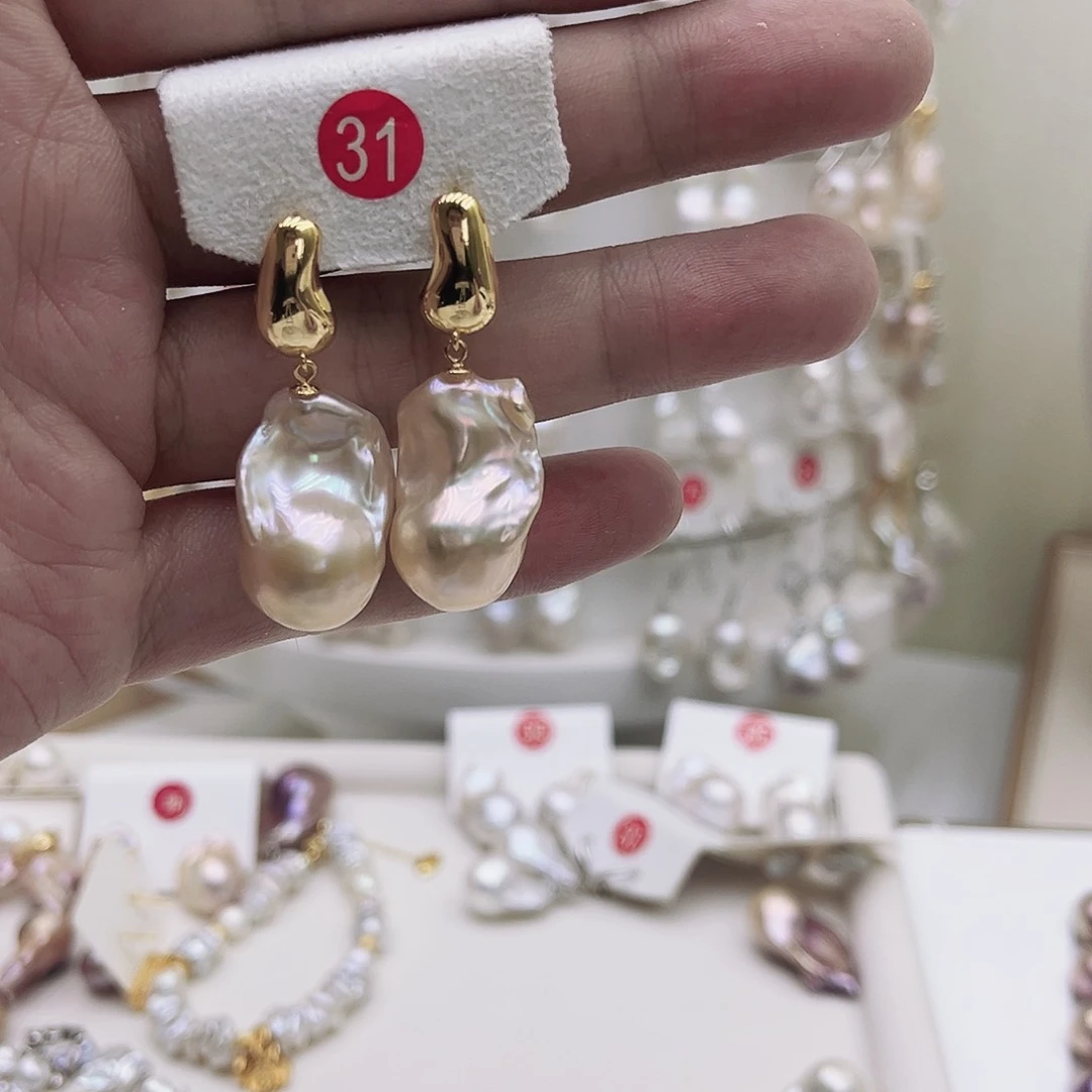 淡水珍珠银S925镶嵌颈饰小*～