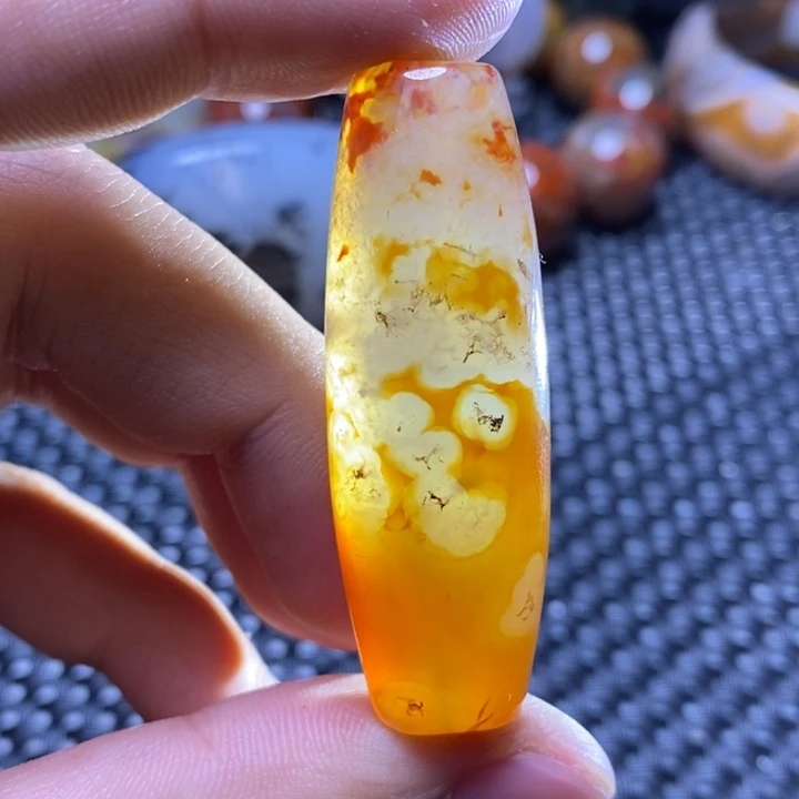 玛瑙/玉髓颈饰足铂镶嵌