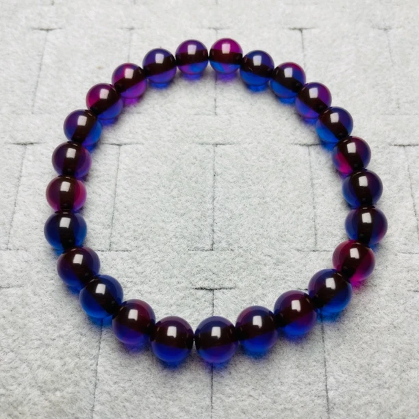 中东绿幽手串多样性发一8M（H5709）18气质轻奢时尚精美