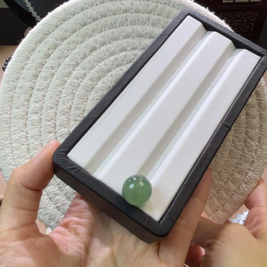 翡翠散珠天然缅a翡翠海草绿