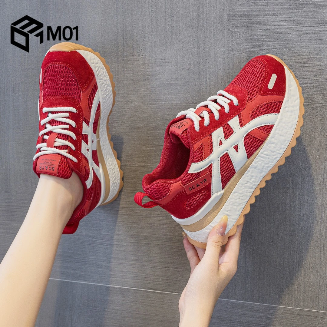 M01内增高老爹鞋女款秋季新款小个子厚底休闲超火爆款德训阿甘鞋