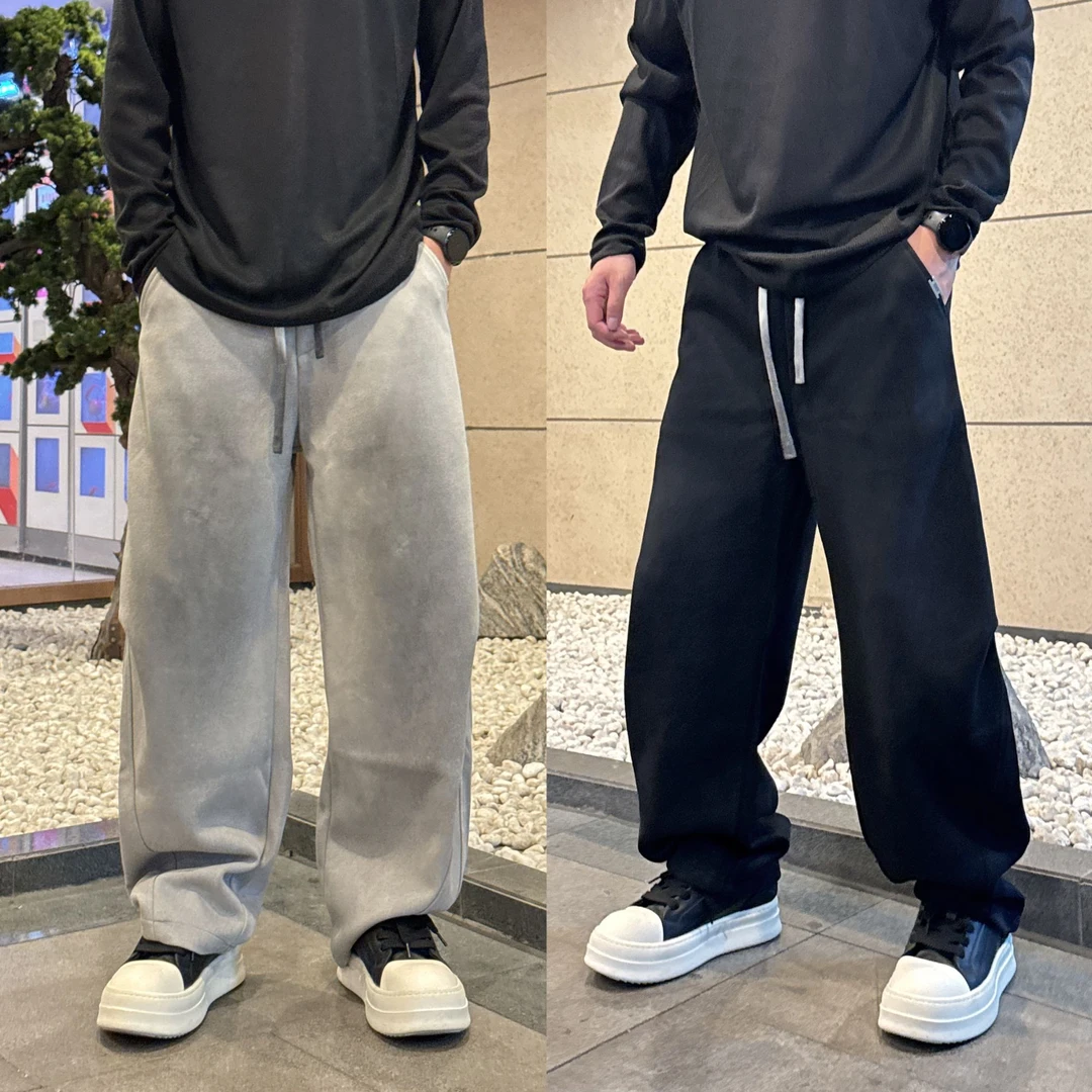 2025秋季新款直筒街头时尚卫裤男士潮流痞帅百搭渐变运动休闲长裤