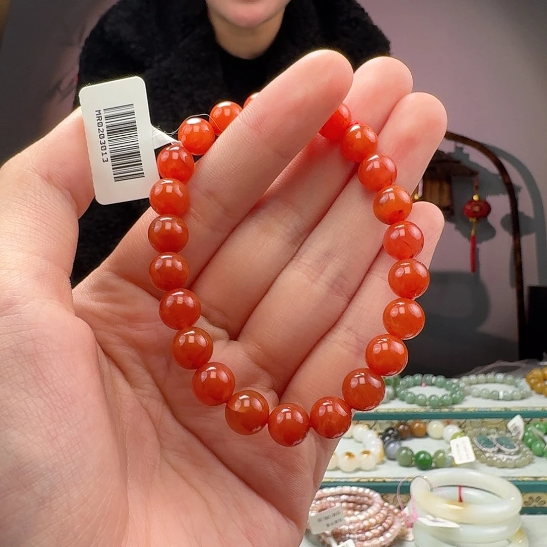 南红玛瑙手串未镶嵌