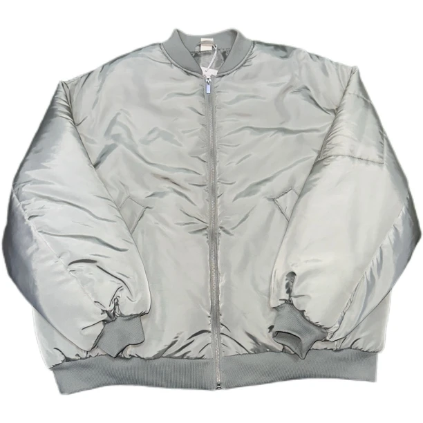 短宽纯色美式飞行服棉服三色入