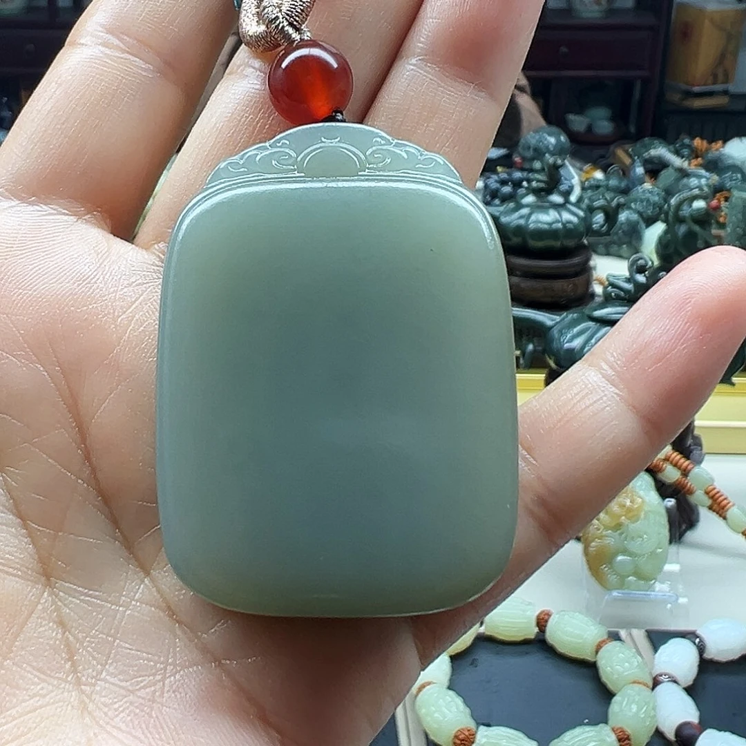 和田玉未镶嵌挂件