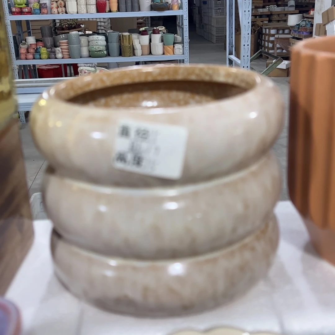 有孔陶瓷花盆，满10米包邮发货