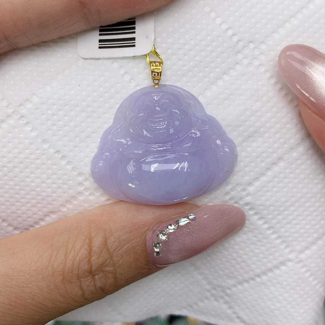 颈饰18K金镶嵌翡翠