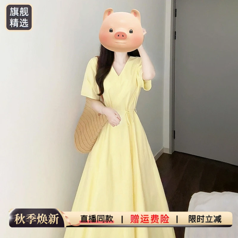 夏日绝美多巴胺小裙子显瘦漂亮高级感甜美可爱风格衣服衬衫连衣裙