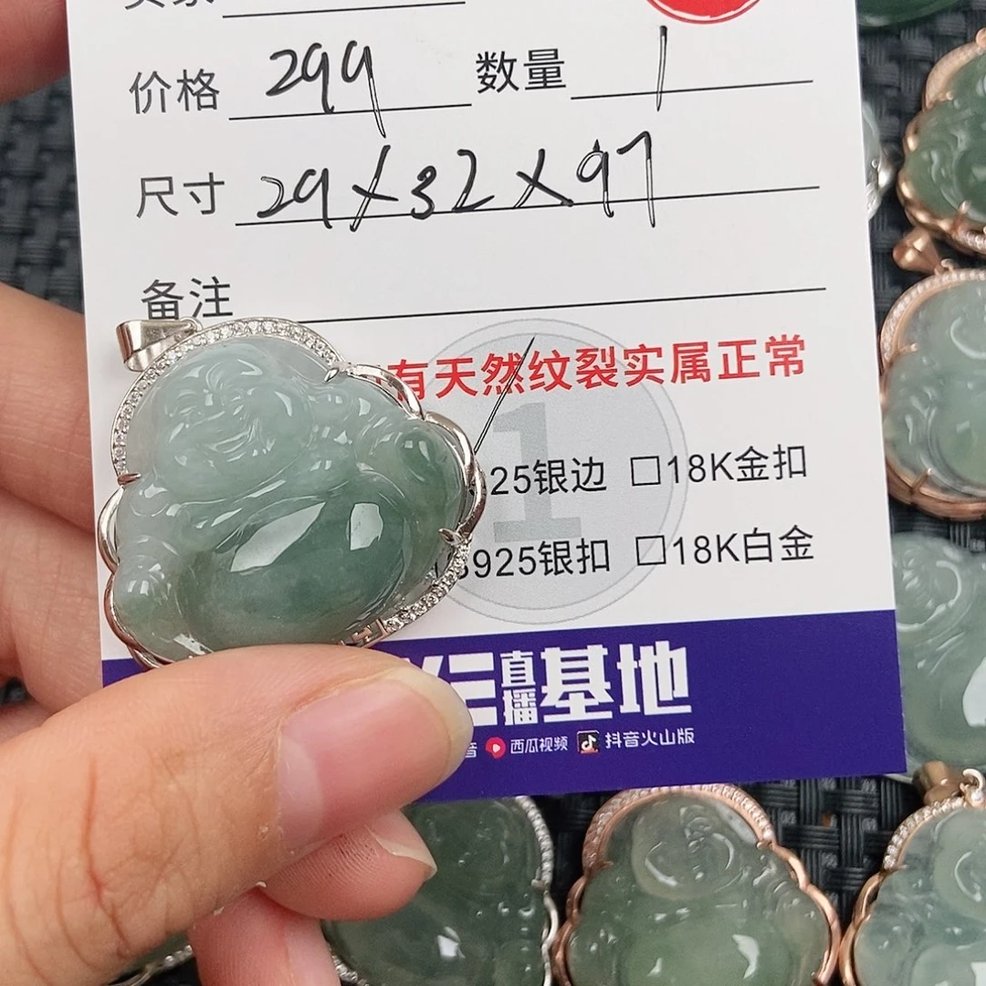 翡翠银S925镶嵌颈饰