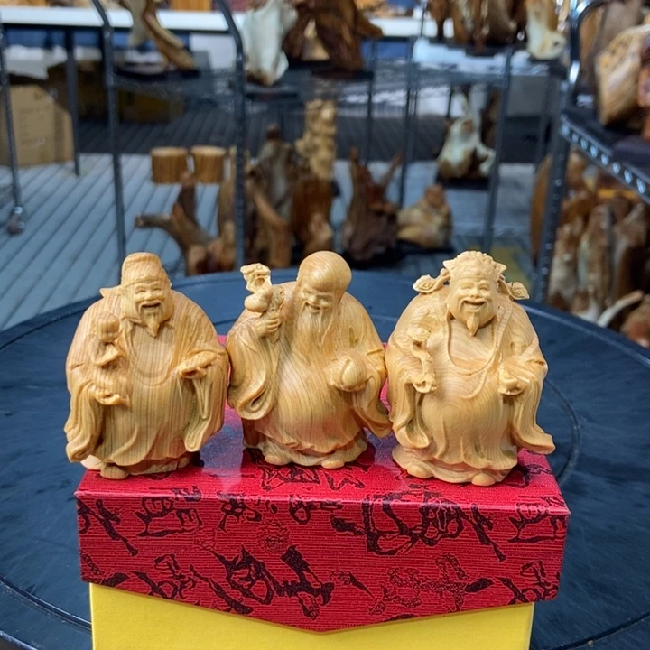 柏木（崖柏）福禄寿三星