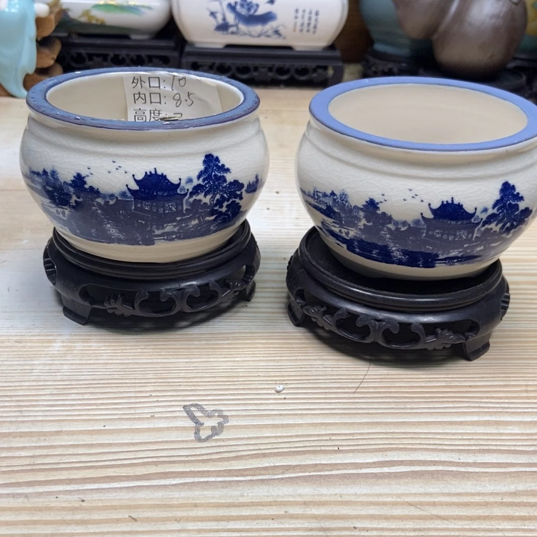 瓷片陶瓷花盆陶瓷艺术