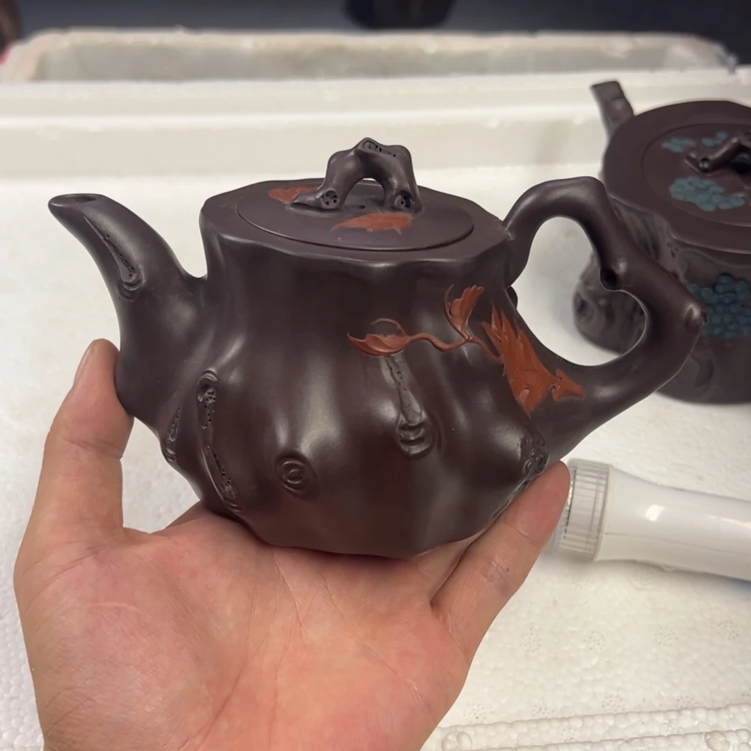 茶壶紫砂宜兴原矿紫砂壶350毫升容量