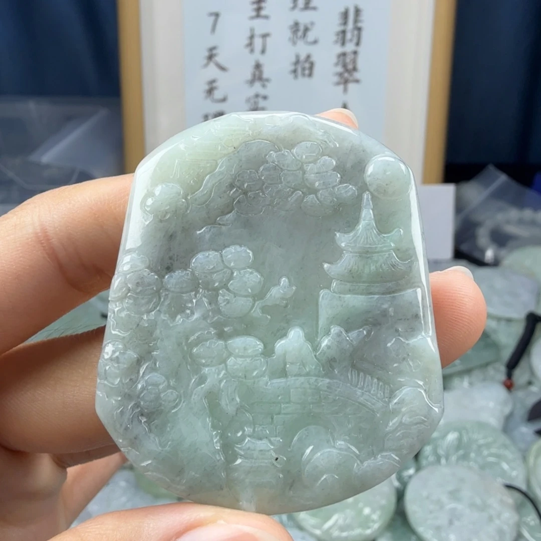 翡翠未镶嵌颈饰翡翠