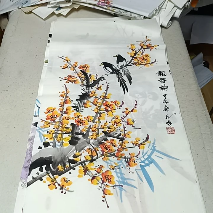 国画厚**物国画花鸟花鸟国画