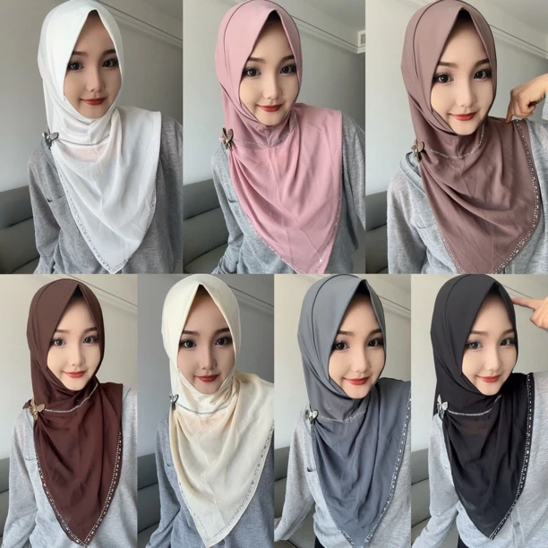 侧开衩拼接款套头