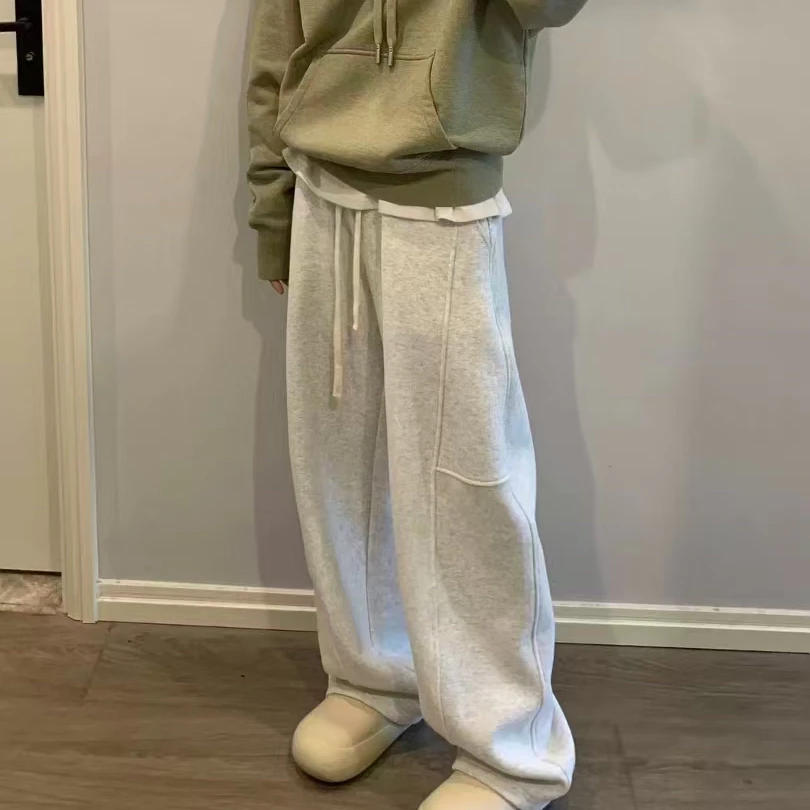 200506-2025年春季新款时尚洋气显瘦百搭弯刀休闲裤