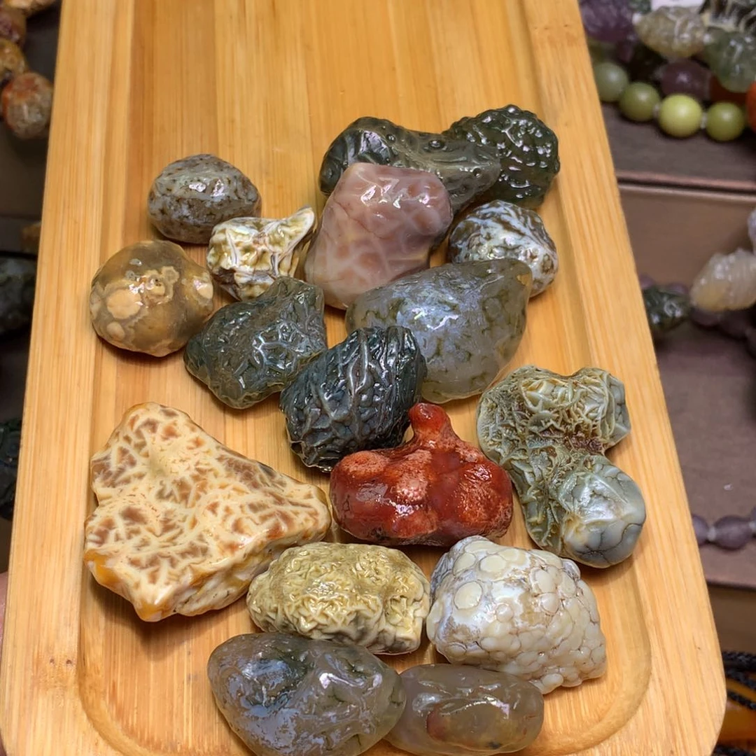 未镶嵌玛瑙/玉髓珠宝半成品