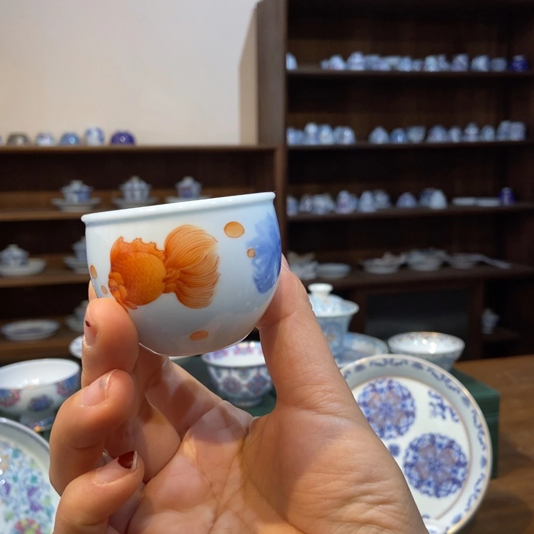 杯w隐艺小金鱼缸杯