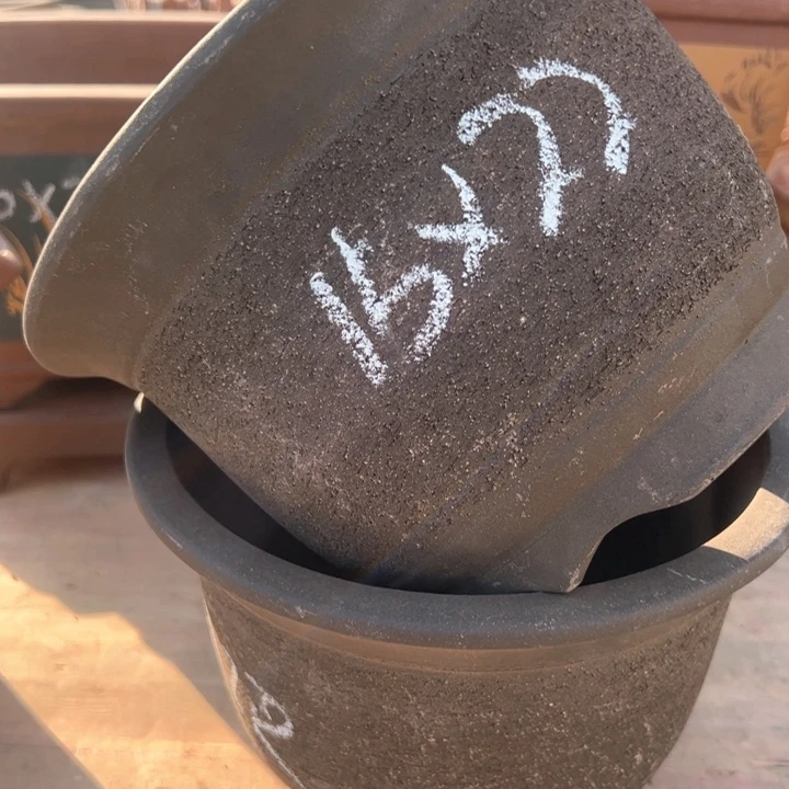 红陶紫砂碗盆口22